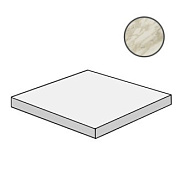 Плитка для ступеней Atlas Concord Италия Marvel Edge AFC4 Royal Calacatta Scalino Angolare Lap 33х33см 0,109кв.м. полуматовая