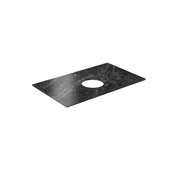 Столешница KERAMA MARAZZI Plaza PL1.VT93.80 Керамогранит 80х48см Риальто тёмный серый лаппатированный
