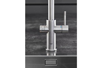 Смеситель для кухни GROHE Blue Home 31455DC0 высокий излив нержавеющая сталь