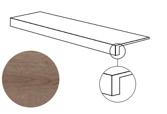 Плитка для ступеней ABK Poetry Wood PF60010350 Gradone Top Oak Nat R 120х32см 0,384кв.м. матовая