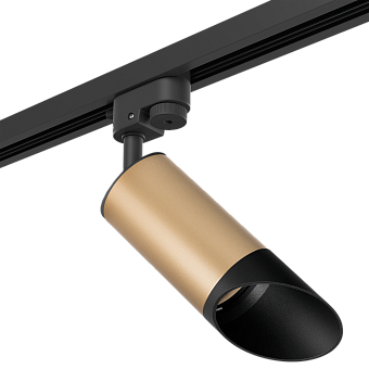 Трековый светильник Lightstar Rullo R1T44037 50Вт GU10 золотой для однофазного трека