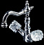 Смеситель для раковины Boheme Crystal 272-CRST хром