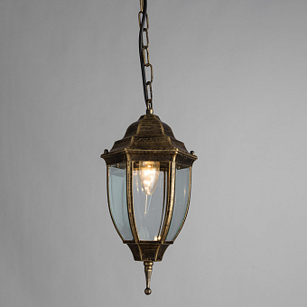 Светильник фасадный Arte Lamp PEGASUS A3151SO-1BN 60Вт IP44 E27 золотой/чёрный