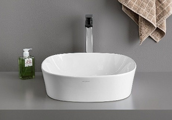 Раковина накладная ArtCeram GHOST GHL001 01 00 42х42см