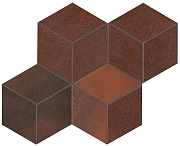 Керамическая мозаика Atlas Concord Италия Blaze A0UM Corten Mosaico Esagono Lapp 30х35см 0,42кв.м.