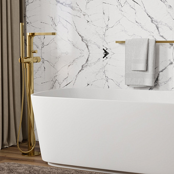 Смеситель для ванны WASSERKRAFT Ems 7600 7621 золотой
