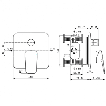 Смеситель для ванны IDEAL STANDARD CERAPLAN BD263AA chrome