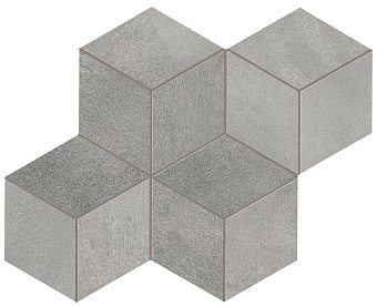Керамическая мозаика Atlas Concord Италия Blaze A0UL Aluminium Mosaico Esagono Lapp 30х35см 0,42кв.м.