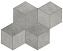 Керамическая мозаика Atlas Concord Италия Blaze A0UL Aluminium Mosaico Esagono Lapp 30х35см 0,42кв.м.