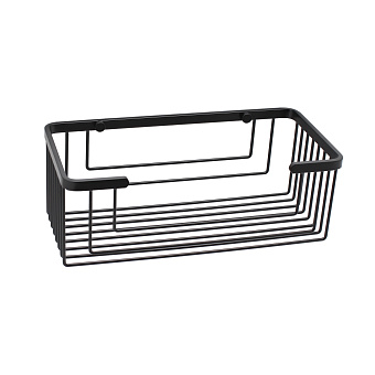 Полка в ванную прямоугольная WASSERKRAFT K-711BLACK 1-ярусная 13,3х27,5см чёрный