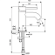 Смеситель для раковины IDEAL STANDARD CERALINE BC268XG чёрный матовый