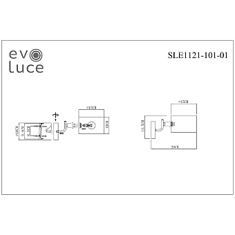 Бра Evoluce AERIN SLE1121-101-01 40Вт E14