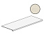 Плитка для ступеней Atlas Concord Италия Kone A8N7 White Scalino 150х33см 0,495кв.м. неполированная