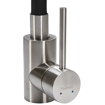 Смеситель для кухни Maxonor MN7280-8 поворотный излив чёрный