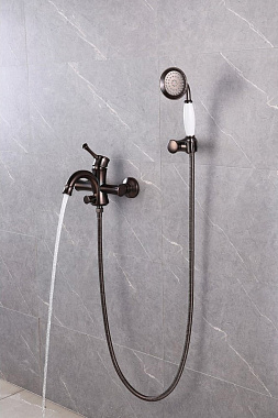 Смеситель для ванны LEMARK Peretto LM6302RB чёрный кофе