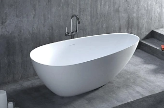 Ванна каменная SALINI PAOLA 101612G S-Sense глянцевая 172х82см отдельностоящая