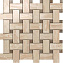 Керамическая мозаика Atlas Concord Россия Supernova Marble 600110000070 Woodstone Champagne Twist Mosaic. 30,5х30,5см 0,93кв.м.