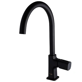 Смеситель для кухни Maxonor PL4089-7 поворотный излив чёрный
