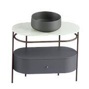 Столешница ArtCeram FLAIR 4.0 TFA010 94 Мрамор 48х95см calacatta gold