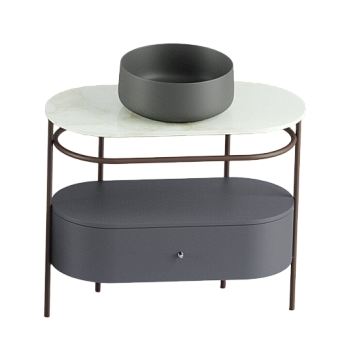 Столешница ArtCeram FLAIR 4.0 TFA010 94 Мрамор 48х95см calacatta gold