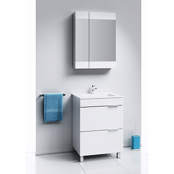 Шкаф зеркальный AQWELLA Br.04.06/W 16х60х80см