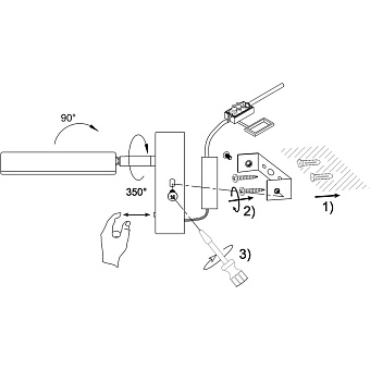 Бра Maytoni Fad MOD070WL-L8B3K 8,7Вт LED