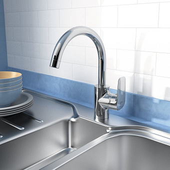 Смеситель для кухни IDEAL STANDARD CERAFLEX B1727AA высокий излив хром