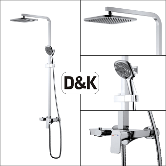 Душевая система D&K BerlinFreie DA1433701A01 хром
