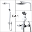 Душевая система D&K BerlinFreie DA1433701A01 хром