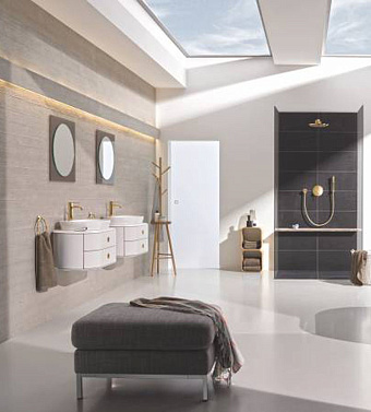 Полотенцедержатель GROHE Essentials 40365GL1 золото 18см