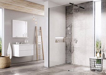 ST Walk-In Wall 1000 x 2000 черный + транспарент GW9WA0300Z1