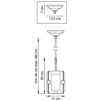 Светильник подвесной Lightstar Novara 713217 40Вт E14