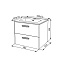 Тумба с раковиной IDDIS Brick BRI60W0i95K 47х60х50см