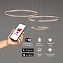 Светильник подвесной Eurosvet Gap 90280/3 сатин-никель Smart 160Вт LED