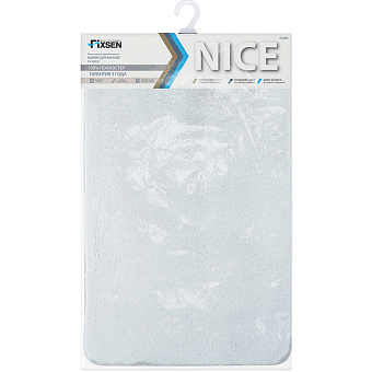 Коврик для ванной FIXSEN Nice FX-9002C 80х50см серый