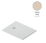 Душевой поддон ArtCeram Lapis PDR024 59 00 100х80см