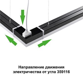 Светильник линейный Novotech OVER 359116 BITS 8Вт 117мм LED