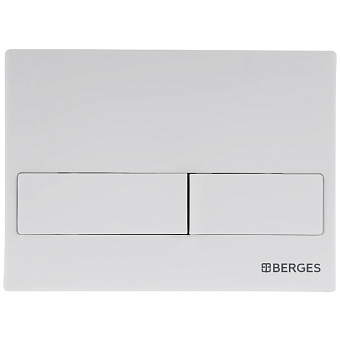 Кнопка для инсталляции BERGES NOVUM L4 soft touch белая