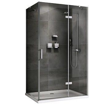 Угловое ограждение Abber Zart AG08110-S71 195х70см стекло прозрачное