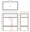 Полка в ванную прямоугольная ArtCeram Fuori Scala TFA008 17 1-ярусная 42,5х77см чёрный