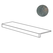 Плитка для ступеней ABK Ghost PF60005072 Gradino Top Jade Ret 120х32см 0,384кв.м. матовая