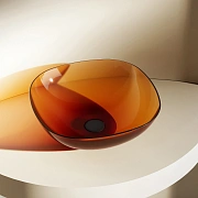 Раковина накладная Abber KRISTALL AT2806Opal 43х43см