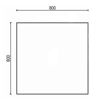 Зеркало Акватон Брук 1A200202BC010 80х80см без подсветки