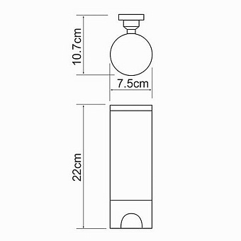 Контейнер для ванной WASSERKRAFT K-1079 хром