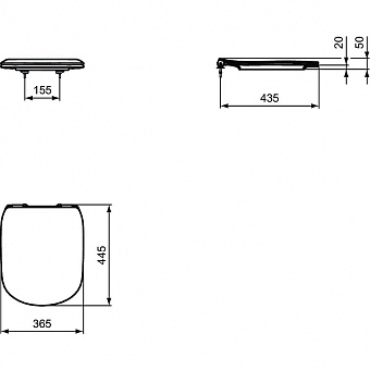 Сиденье для унитаза IDEAL STANDARD T3527V1 с микролифтом