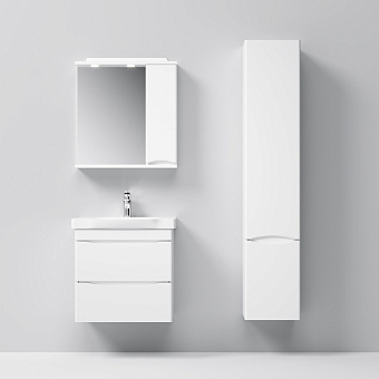 Шкаф зеркальный AM-PM Like M80MPR0651WG 15х65х78см с подсветкой