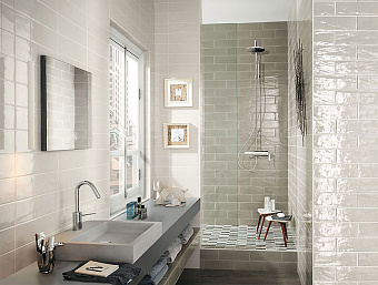 Настенная плитка FAP CERAMICHE Manhattan fKLR Pearl 30х10см 0,81кв.м. глянцевая
