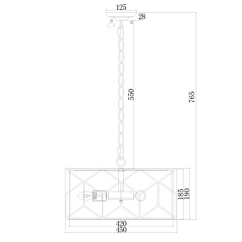 Светильник подвесной Maytoni Messina H223PL-03G 40Вт E27