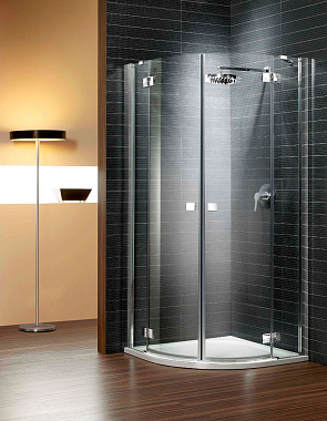 Угловое ограждение RADAWAY Almatea PDD 90 195х90см стекло графитовое