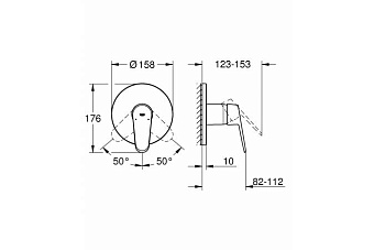 Смеситель для душа GROHE Eurodisc 24055002 хром